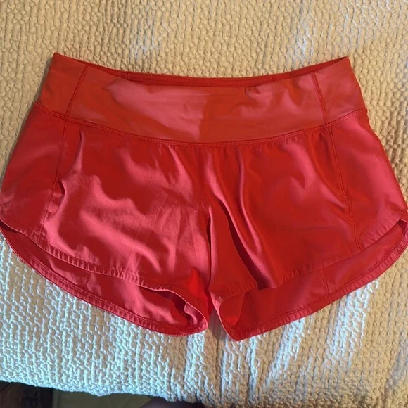 Lululemon speed up Shorts - Red Orange (6tall) - Picture 5 of 8